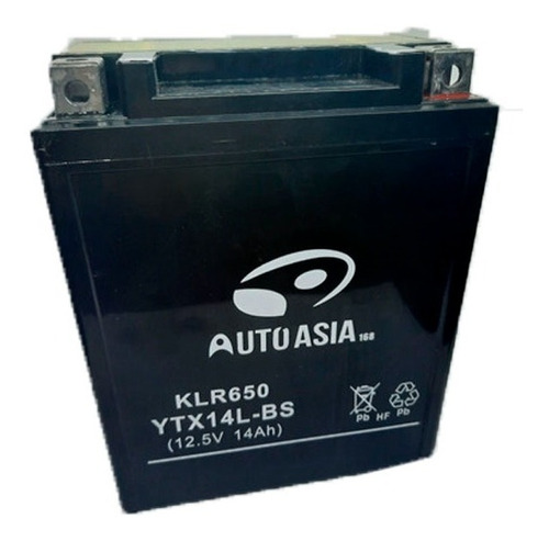 Bateria Klr650 Vn750-a Vulcan 86-06 Mule610 Yb14a-a2 Ytx14l