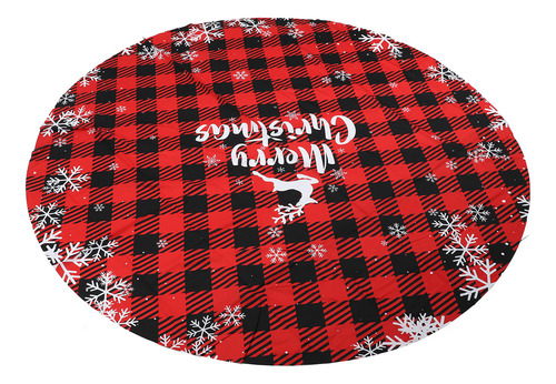 Mantel De Mesa Redondo Para Navidad, 60 Pulgadas, Poliéster,