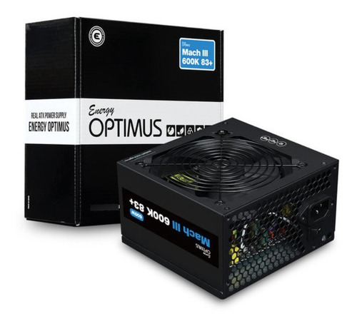 Fuente De Poder Para Pc Optimus Mach Iii 600w  83+ Negra