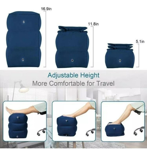 Almohada Cojín Mueble Cama Inflable Pouff Para Viajes Carro
