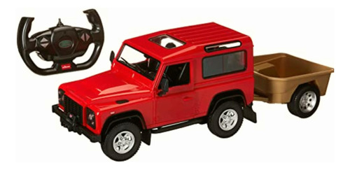 R/c 1:14 Land Rover Defender With Trailer Carro A Control
