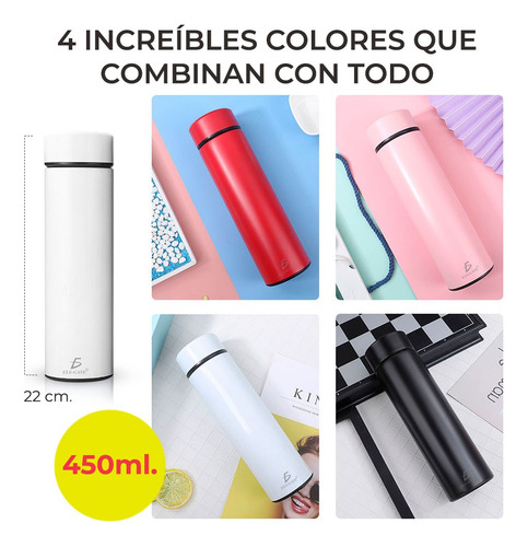 Termo Al Vacío Inteligente Con Pantalla Lcd De Temperatura