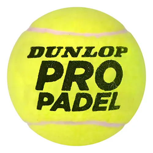Tubo De Pelotas X3 Dunlop Pro Paddel Color Amarillo