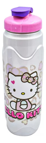 Botella Para Agua Hello Kitty Rosa Cantimplora Niñas