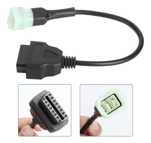 Diagnóstico Fallas Obd2 Cable Adaptador 6 Pines A 16 Pines