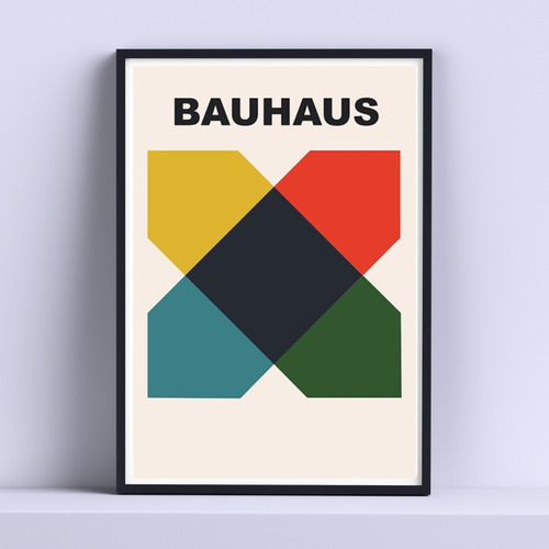 Cuadro Bauhaus Equis 30x40cm List P Colgar