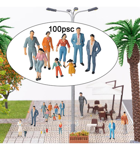 Figuras Pintadas De Pvc Surtido Poses Paisaje 100 Piezas 75