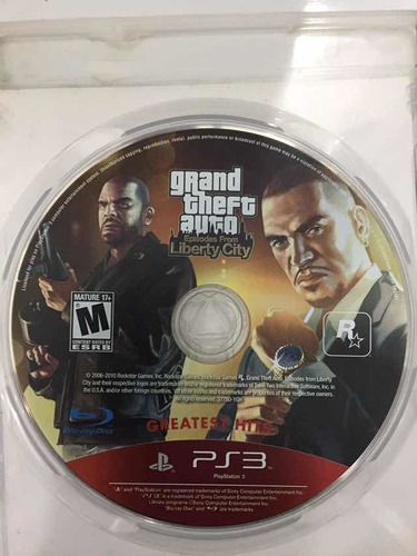 Grand Theft Auto Episodes From Liberty City Ps3