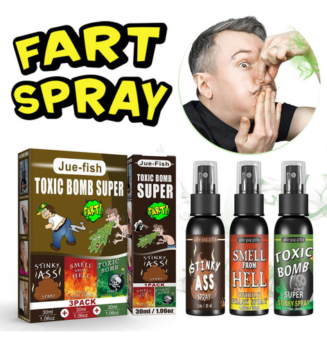 . P Fart Spray, Aerosol For Pedos Extra Fuerte, 30 Ml Potent