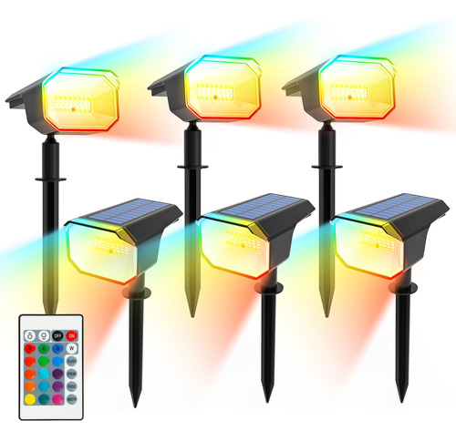 Tramsmart Focos Solares Para Exteriores, 40 Led Que Cambian