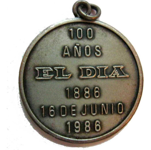 Antigua Medalla Batlle Y Ordoñez 100 Años D El Día 1886 1986