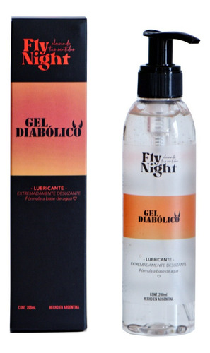 Gel Lubricante Ultra Deslizante Fly Night Diab Anal 200ml