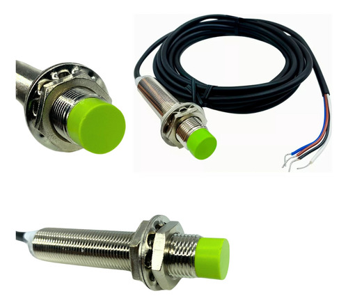 Sensor Indutivo Pnp 12mm 12/24vcc 4 Fios Na Nf M12