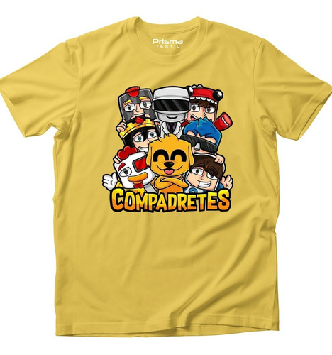 Imagen 2 de 3 de Combo Playera Niños Mikecrak Compadretes + Taza + Gorra