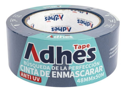 Masking Tape Cinta Enmascarar Azul Anti-uv Adhes 48mm X 50m