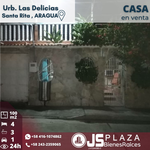 Imagen 2 de 12 de En Venta Casa, Urb Las Delicias Santa Rita 04161074862