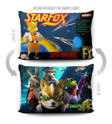 Imagen 5 de 5 de Funda De Almohada Starfox 70x45cm Doble Estampado Vudú Love