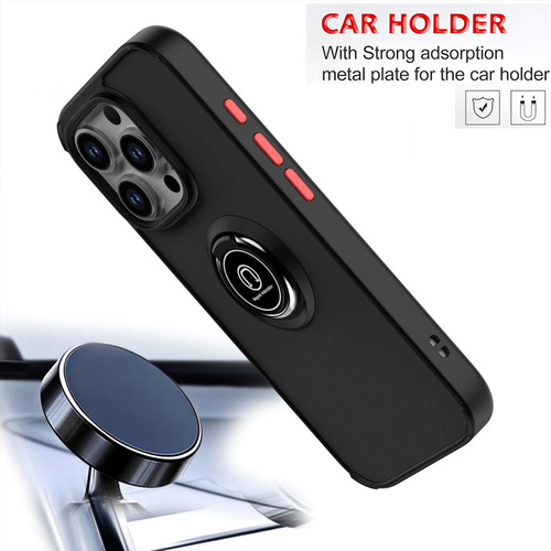 Funda Premium Para Oppo A16k/a16 4g Con Soporte De Anillo, Delgada, Función Atril, Anticaída