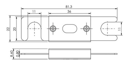 Imagen 2 de 4 de Trisol Fusible Anl De 100a Para Instalaciones Solares