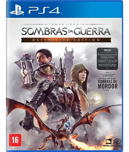 Imagem do produto Terra-Média: Sombras da Guerra Definitive Edition PS4 - Físico em Mercado Livre