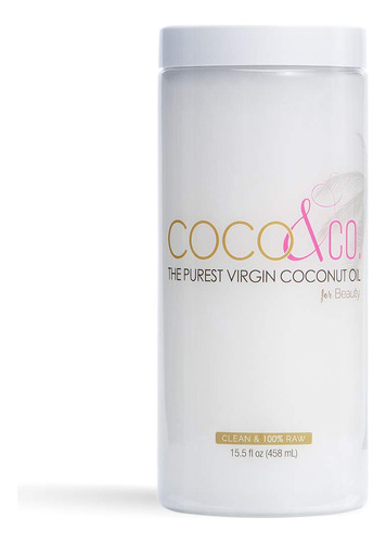 Coco & Co. Aceite De Coco Orgánico Puro, Extra Virgen, Par.