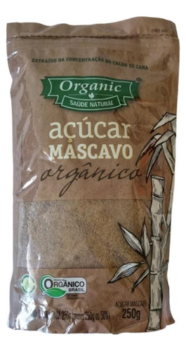 Kit 6x Açúcar Mascavo Orgânico Organic 250g