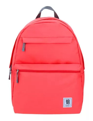 Mochila escolar Chenson Escolar 1818 color naranja diseño lisa 27L