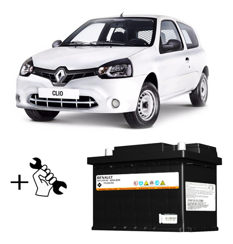 Bateria 50 Amp 12v Renault Clio Mio Con Instalacion