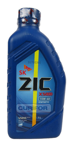 Aceite Motor Zic 15w40 X5000 Diesel Sintetico 1 Litro