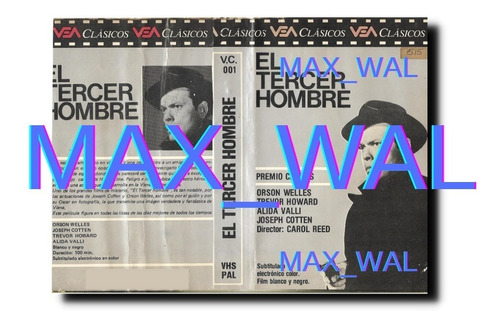 El Tercer Hombre Vhs Orson Welles Graham Greene