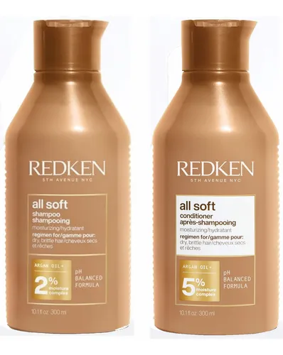 Redken Shampoo All Soft 300 Ml.+acondicionador All Soft 300