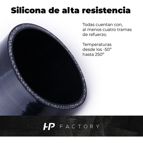 Imagen 5 de 11 de Manguera Silicona 90° 3´ Reforzada Negro Ftx Fueltech