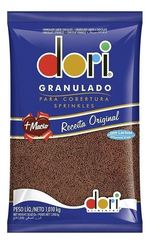 Chocolate Granulado Macio Confeito Doce Bolo Dori 1kg