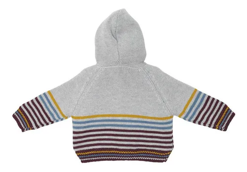 Chaleco Con Capucha Bebé Niño Gris Pillin (pvv903gri)
