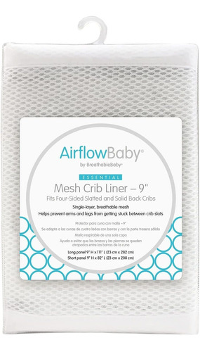 Airflowbaby - Forro De Malla Para Cuna, Colección Esencial,