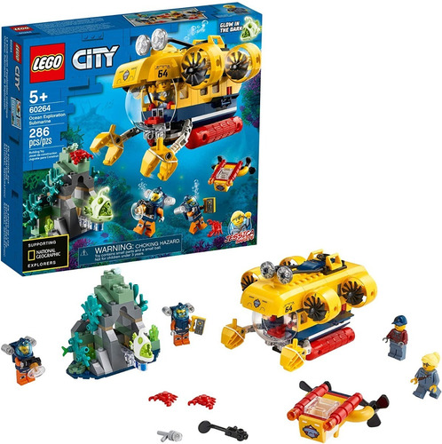 Lego City Océano Exploración Submarino Barco Yate Bote Lanch