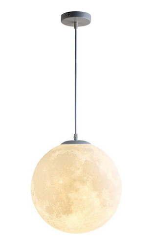 Lámpara Colgante De Estilo Moderno Con Diseño De Luna Impres