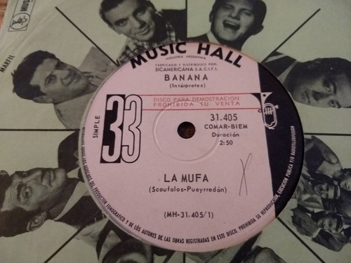 Banana La Mufa / Adios Disco Simple Promo 1969 Beat