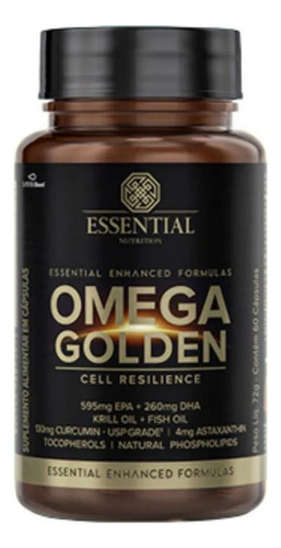 Omega Golden Essential Nutrition - (60 Capsulas) Sabor Neutro