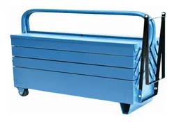 Comprar Caixa Sanfonada P/ Ferramentas Com Rodas Fercar C/ 7 Gavetas Cor Azul no Mercado Livre