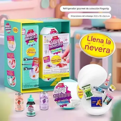 Zx Mini Brands-conjunto De Jogo Mini Geladeira Inclui 2