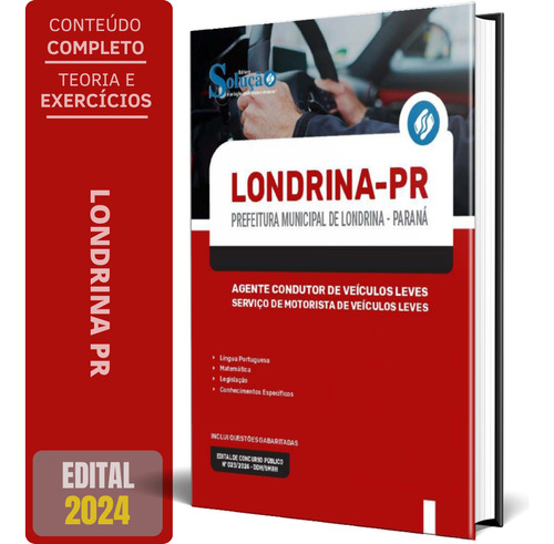 Apostila Londrina Pr - Serviço De Motorista Veículos Leves