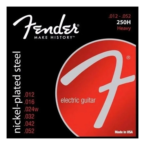 Encordado Para Guitarra Electrica Fender Nickel Steel 012