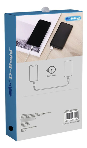 Power Bank 10000mah Carga Rápida Para Celular