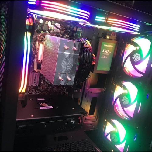 Imagem 5 de 6 de Cooler Fan Gamer Rgb 120mm Ventoinha Pc Gabinete Fc 1301