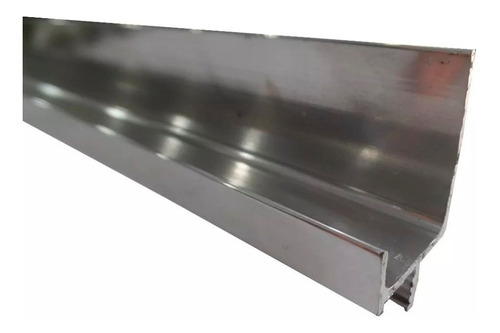 Imagen 3 de 4 de Perfil Tirador Cuadrado Brillante Para Puertas De 18mm