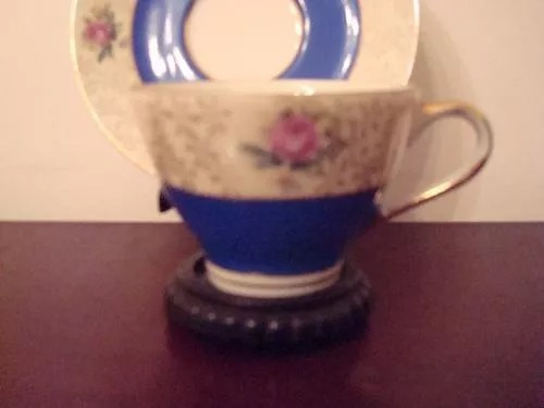 Taza Y Plato De Porcelana Japonesa Antiguo