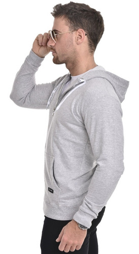 Imagen 3 de 6 de Campera Buzo Hoodie Hombre Capucha Rustica Colores Joemar