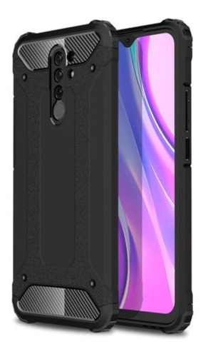 Capa Anti-impacto Hybrid Rugged Para Xiaomi Redmi 9 - Preta