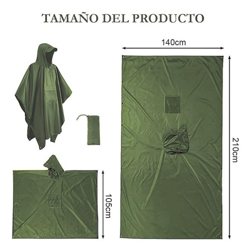 Ponchos Chubasquero Capa Impermeable Portátil Para Adultos